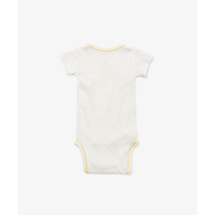 Crossbody Short Sleeve One-Piece - Yellow Piping|9502