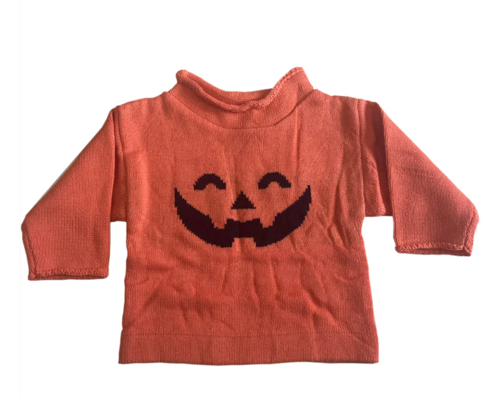 Jack-O-Lantern Cotton Rollneck Sweater|9930