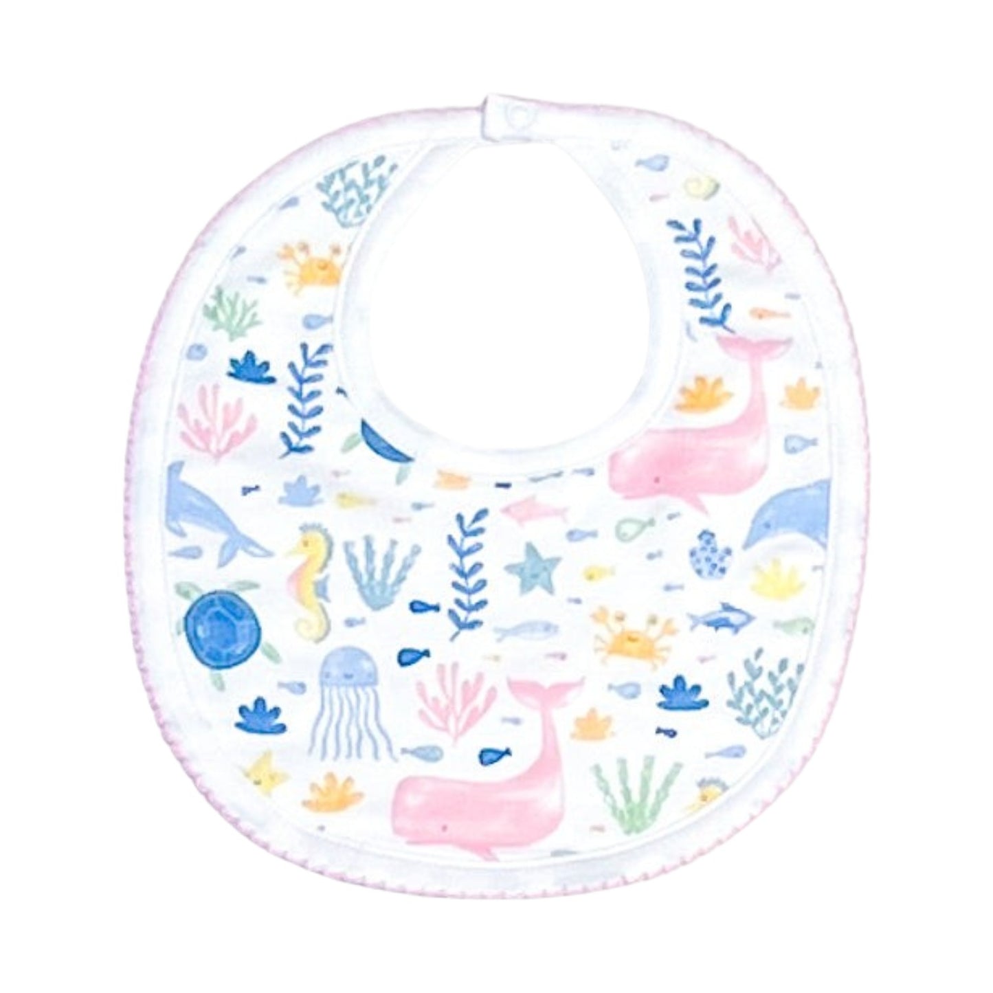 Under The Sea Basics Bib-Pink