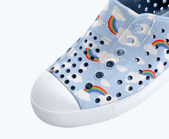 Jefferson Native Shoes- Rainbow/Sky Blue