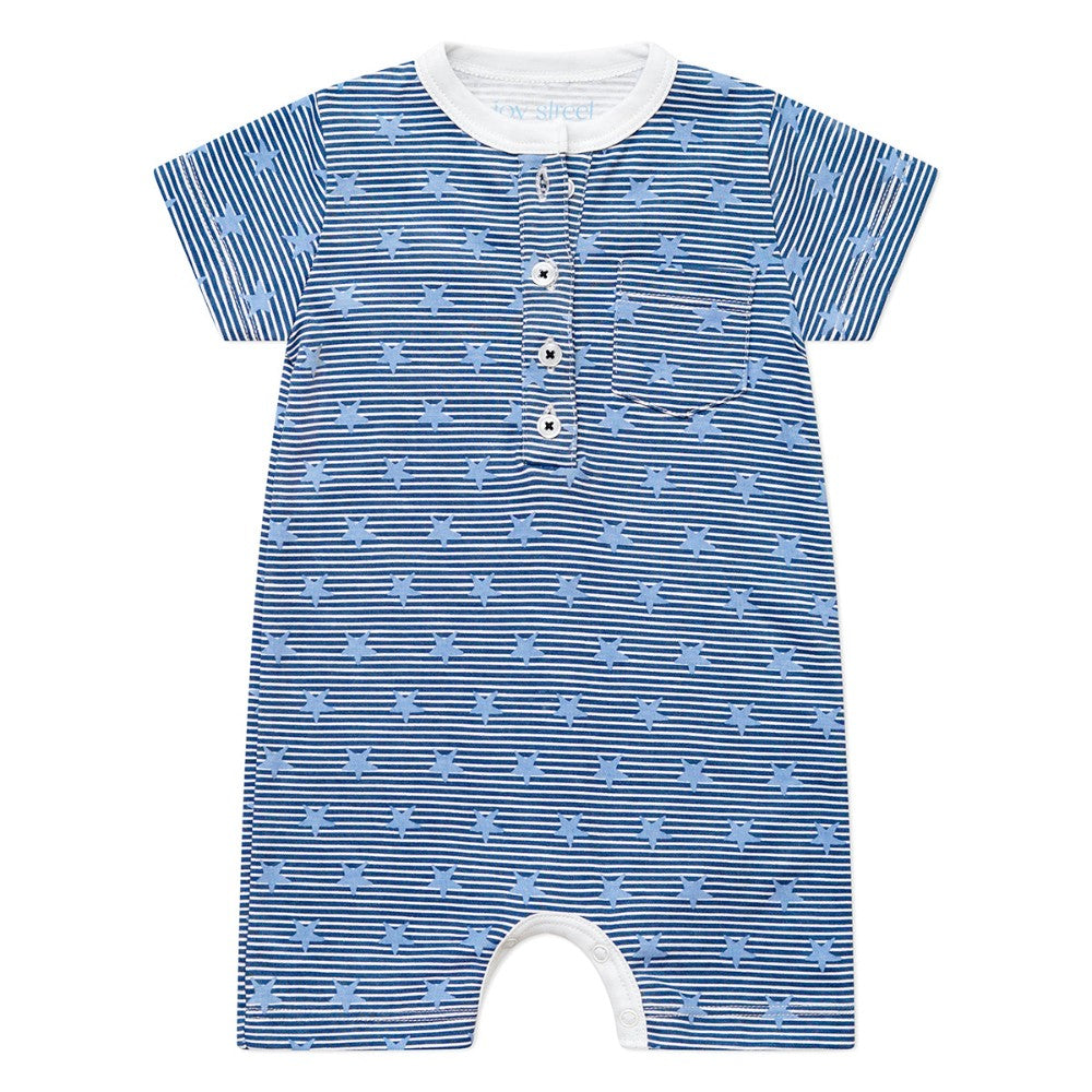 Stars & Stripes Boys Shortie Romper|8880
