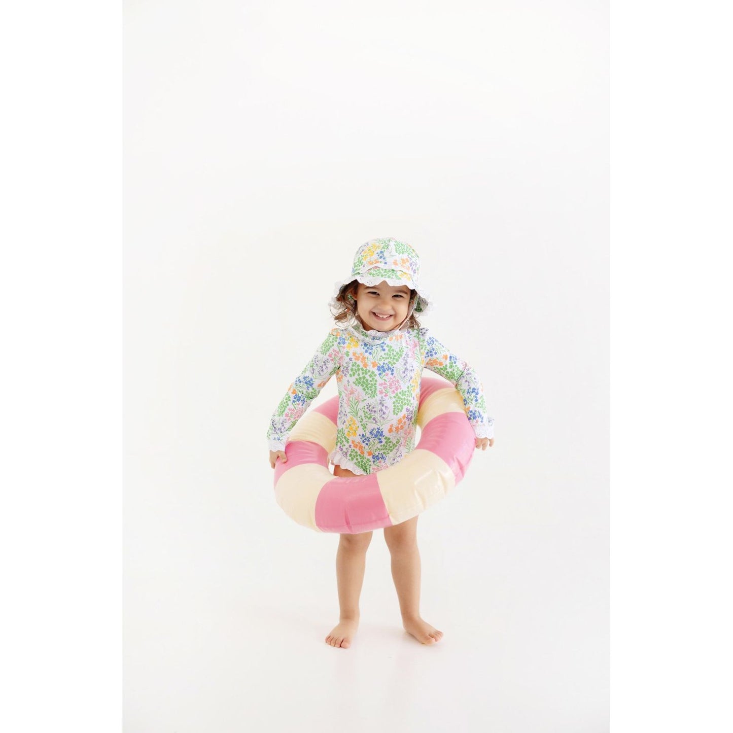 Sarasota Surf Suit - Gaston St Garden/Worth Ave White|11707