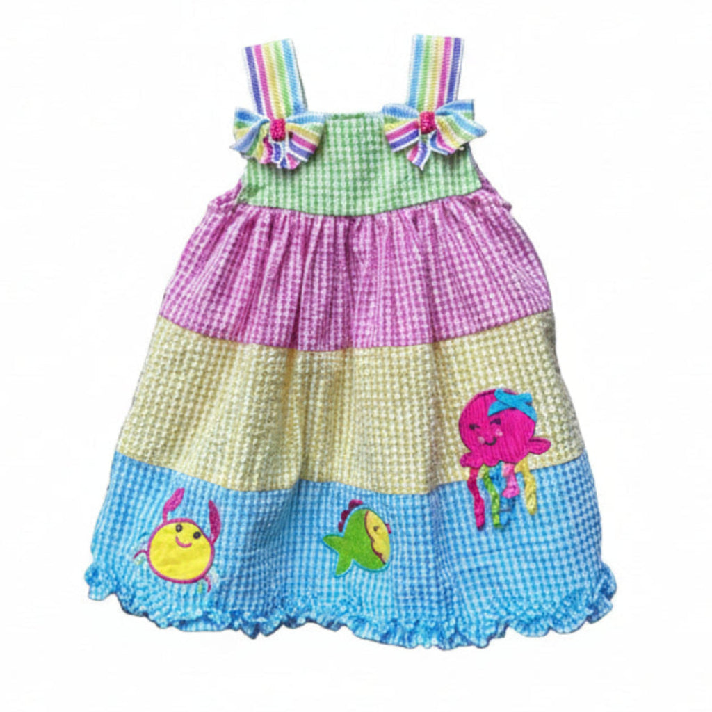 Seersucker Dress Under the Sea|11826