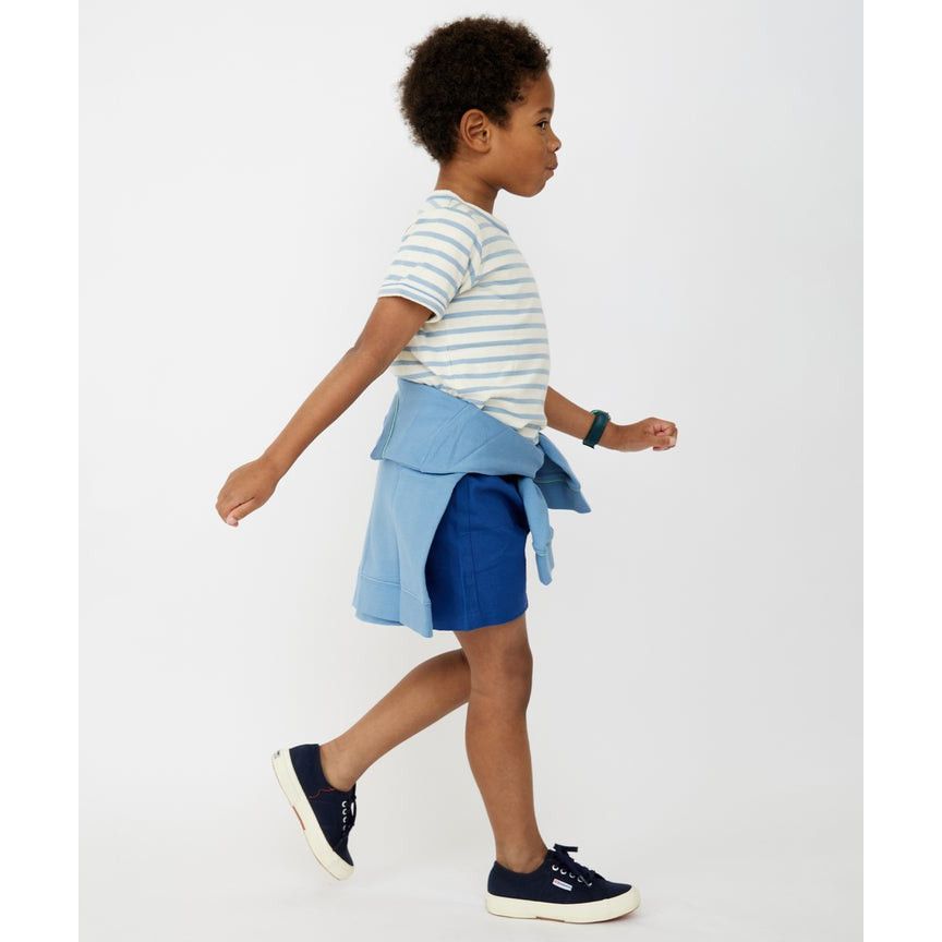 Willie T-Shirt, Dusty Blue Sport Stripe|6846