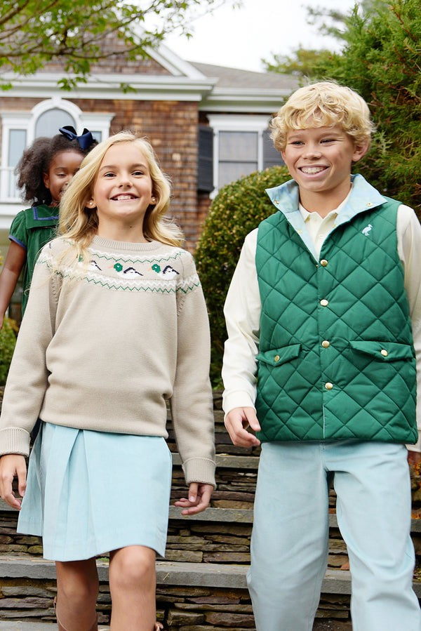 Prep School Pants - Old Greenwich Green Corduroy|11847
