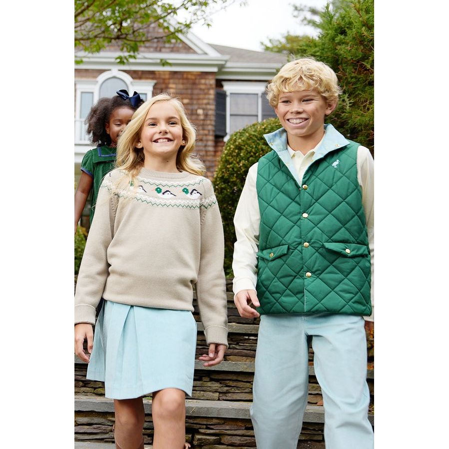 Prep School Pants - Old Greenwich Green Corduroy|11847