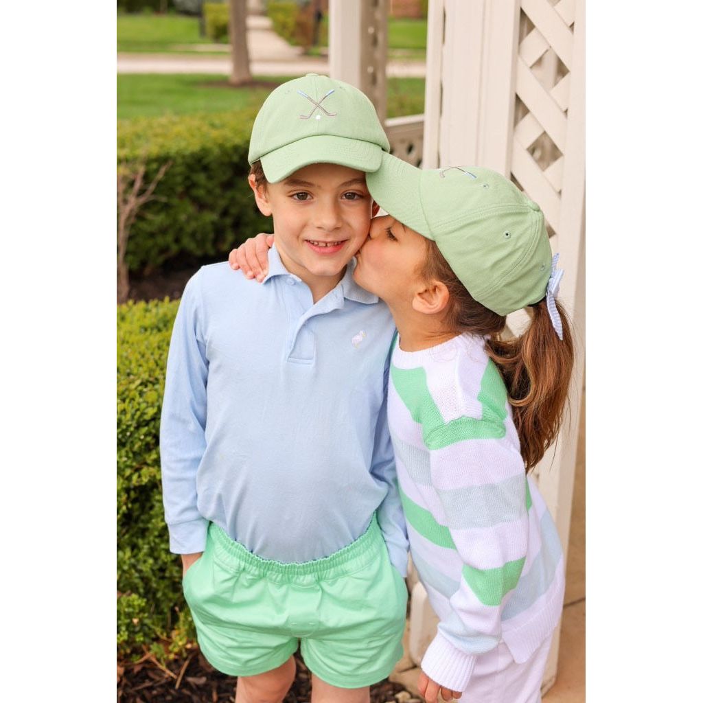 Girls' Golf Clubs Bow Baseball Hat- green|8089