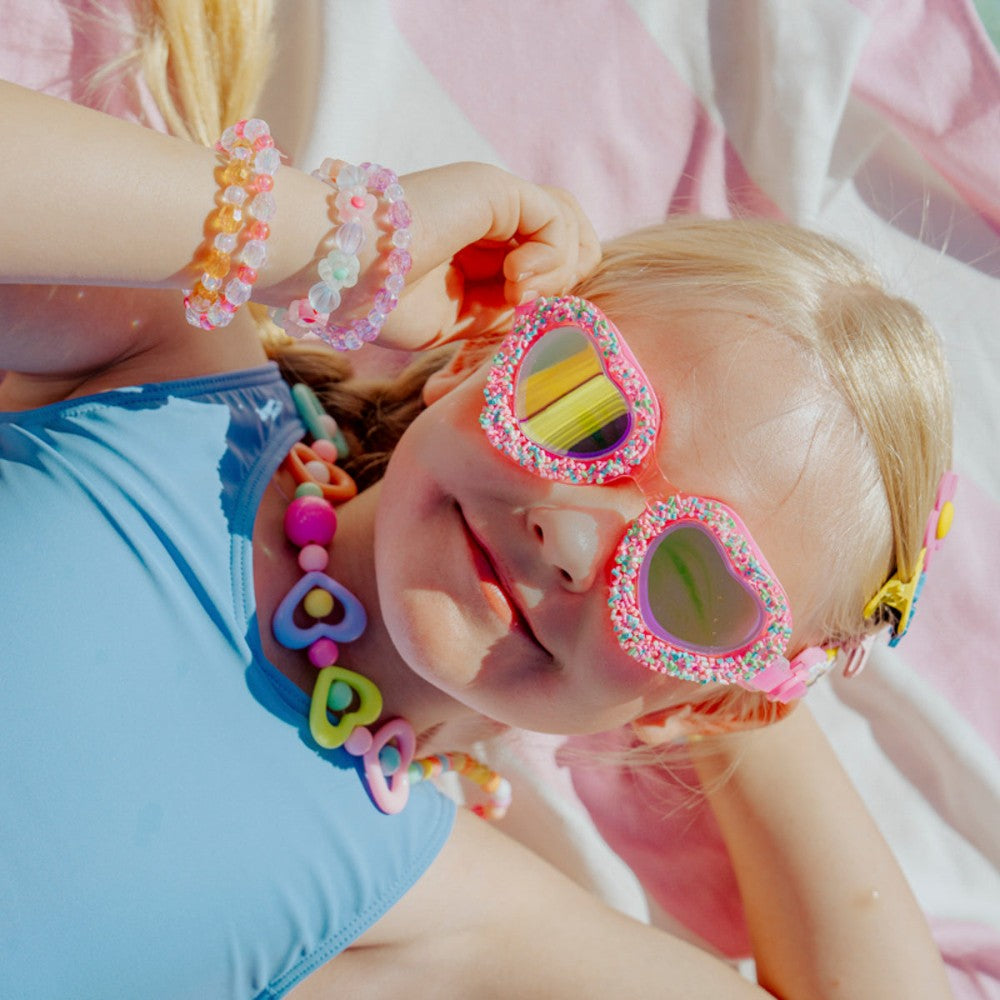 Sprinkle Heart Swim Goggles - Sugar Coated Sweetheart|11239