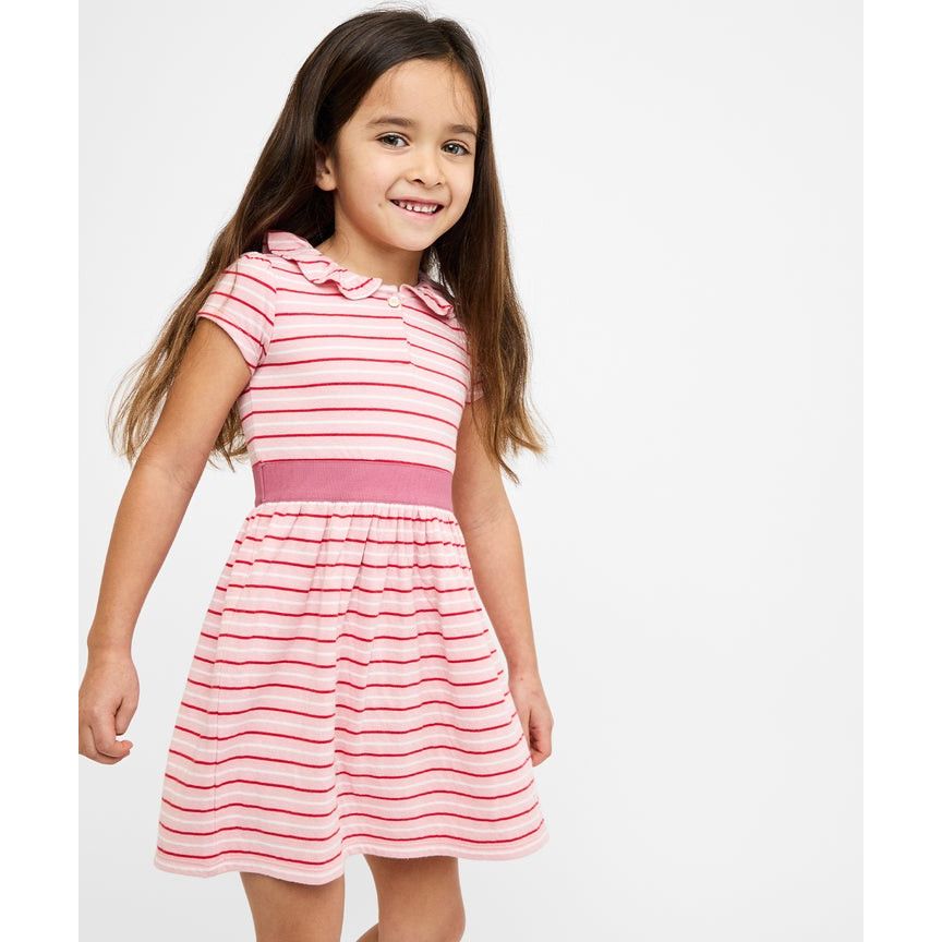 Allegra Dress, Petal Mini Stripe|10683
