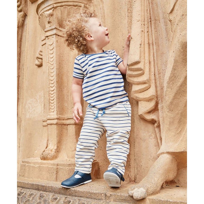 Chris Baby Jogger, Navy French Stripe|9527
