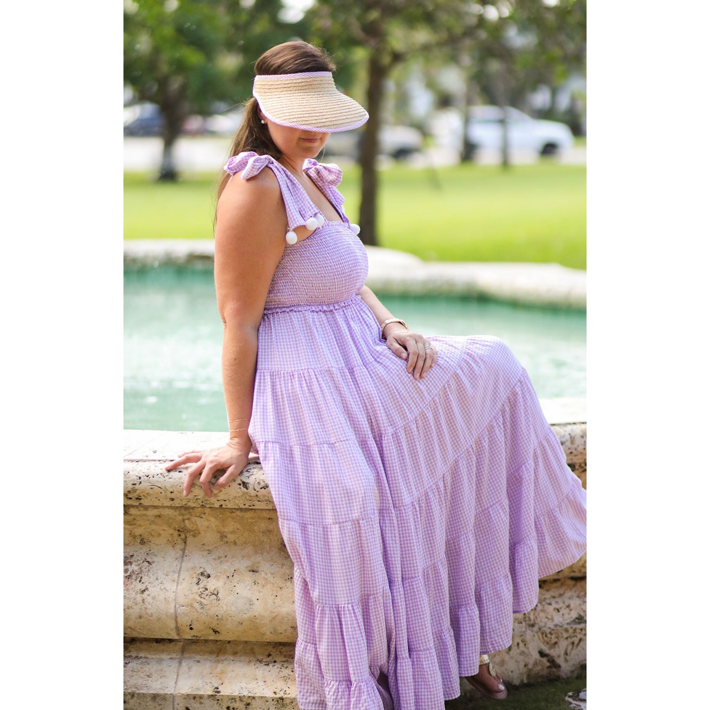 Sconset Womans' Straw Bow Visor