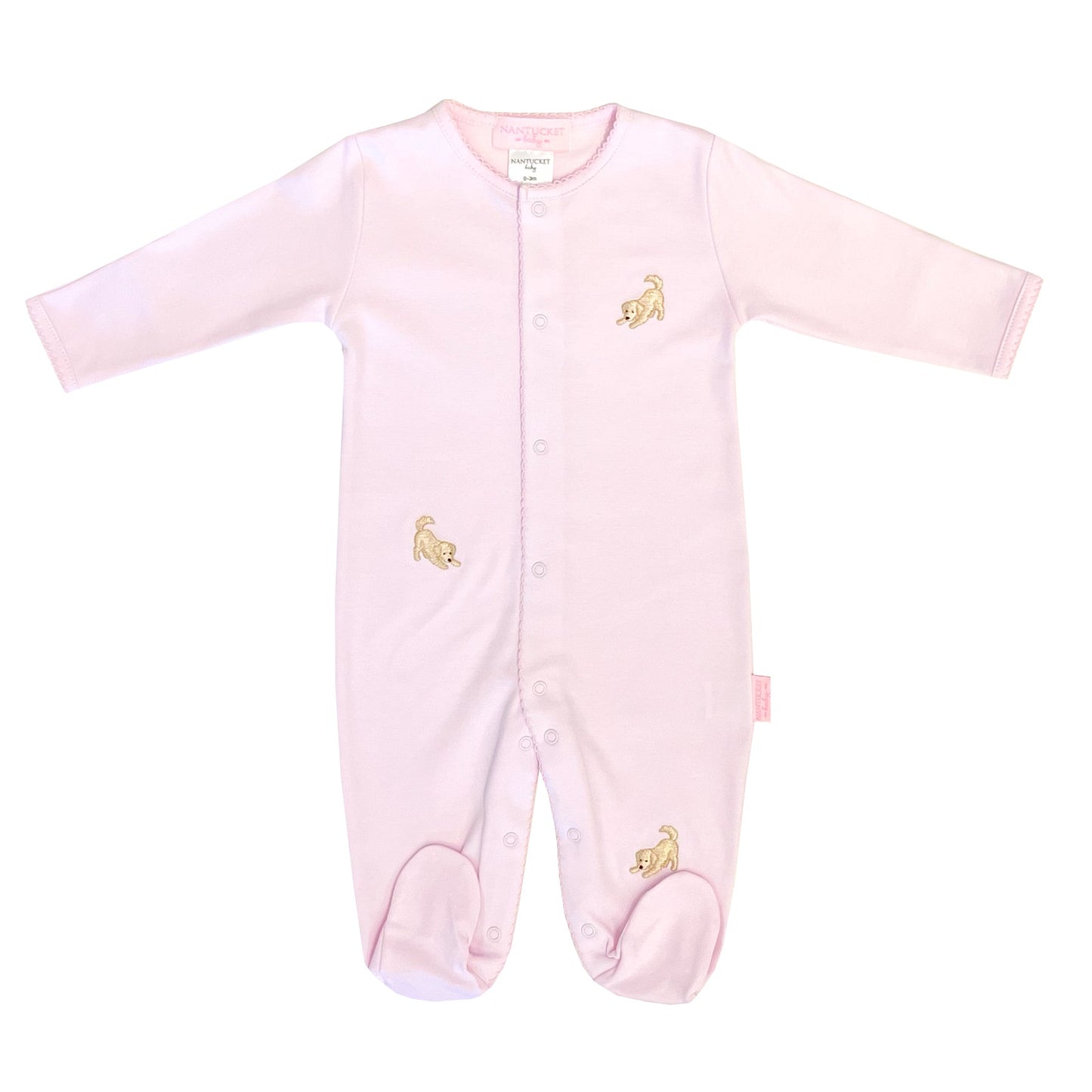 Goldie The Retriever Footed Romper