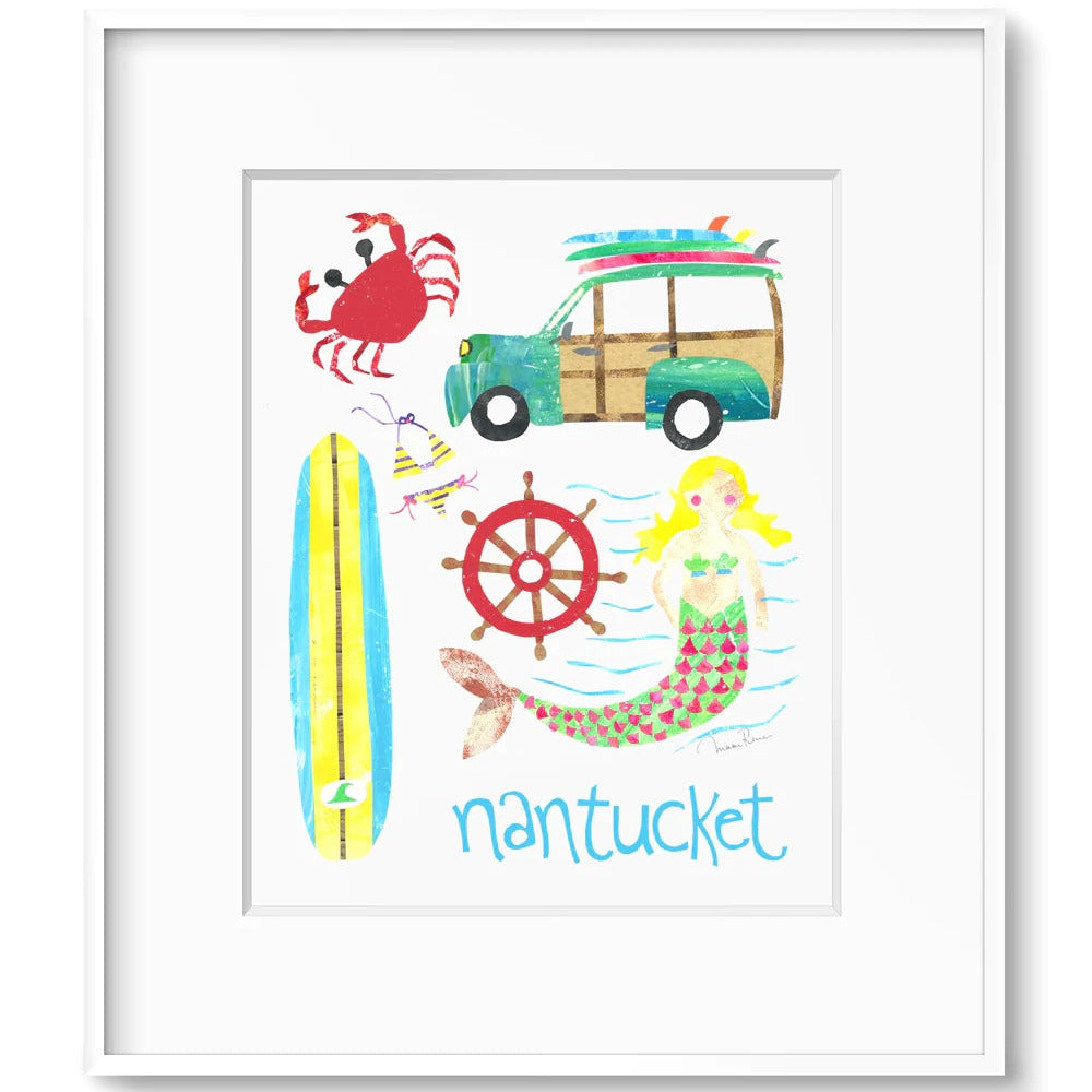 Nantucket Mermaid Collage