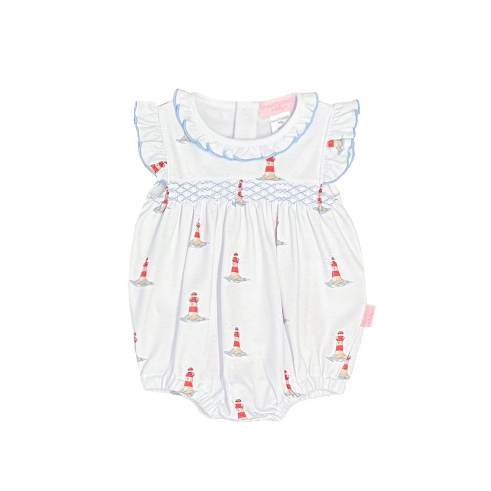 Lighthouse Smocked Pima Bubble