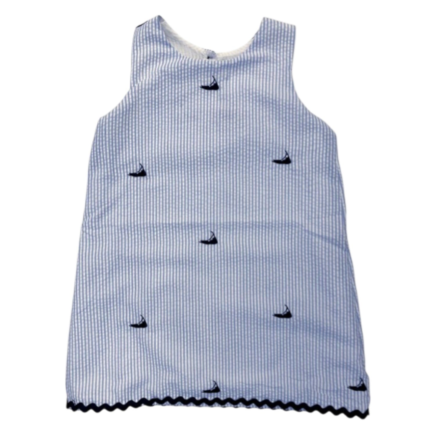 blue and white searsucker dress Light Seersucker with Navy Nantuckets 3 and two front patch mini dresses – perfectwhitetee Size.:XL APR26WK3