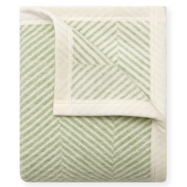 Harborview Herringbone Sprout Green Mini Blanket