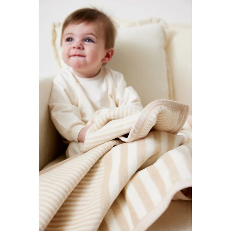 Sweet Pea Stripe Oak Mini Blanket