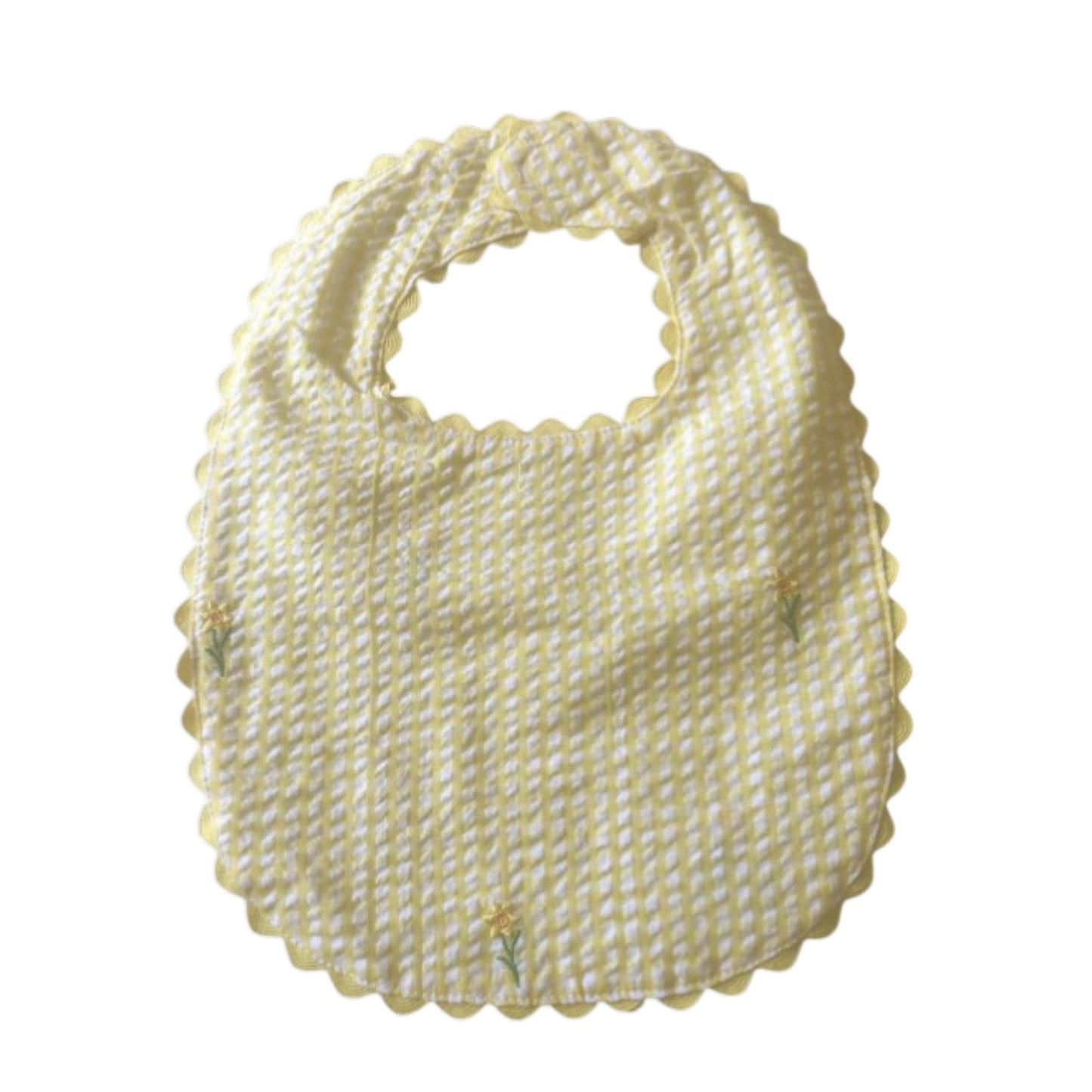 Yellow Seersucker With Daffy Bib