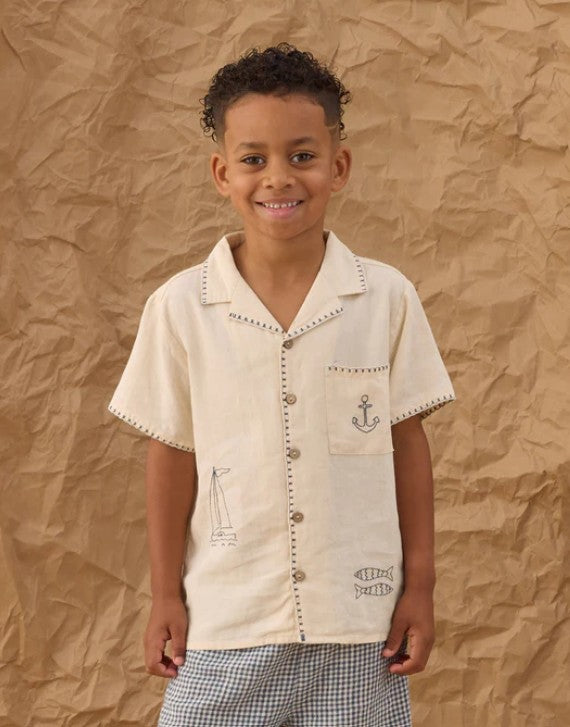 Lapel Collar Shirt Sailor