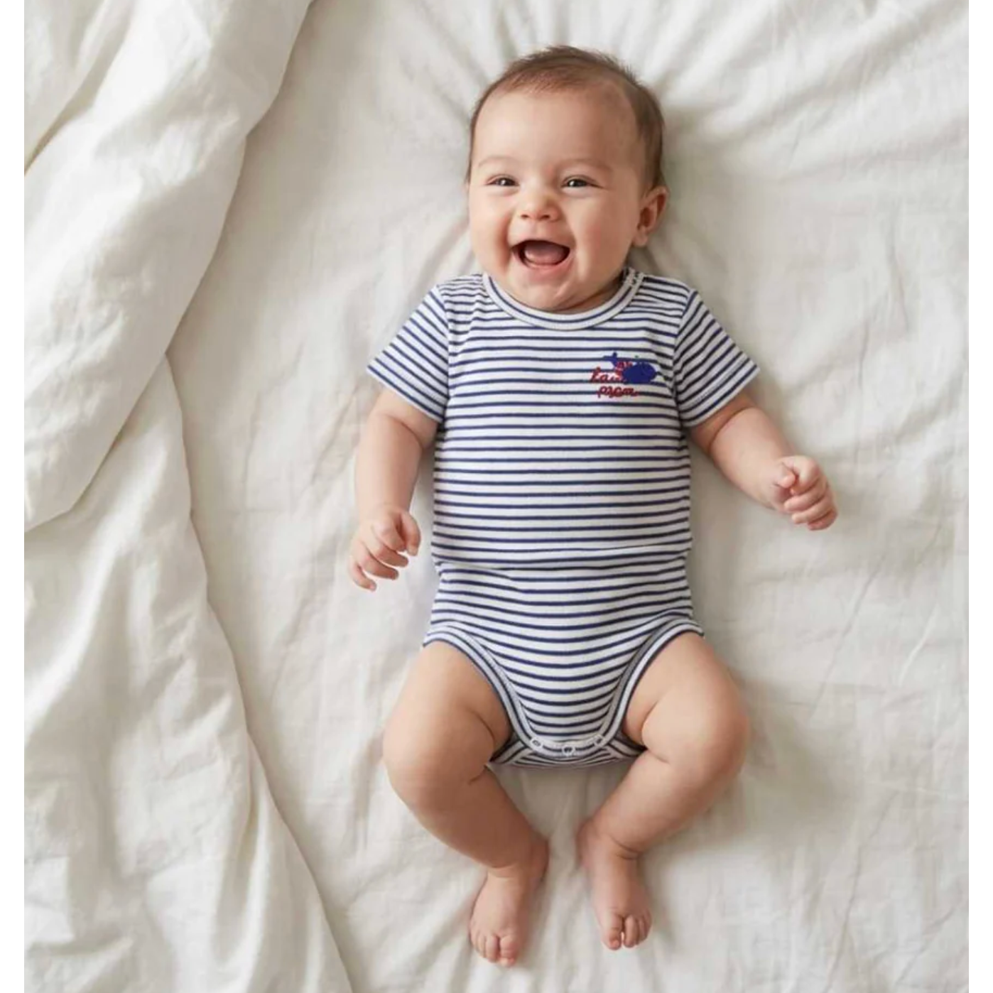 La Mer Whale Embroidered Bodysuit