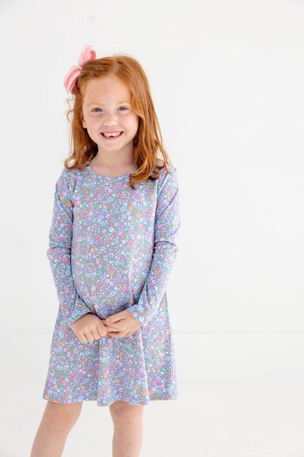 Long Sleeve Polly Play Dress- Mountain Brook Mini|12698