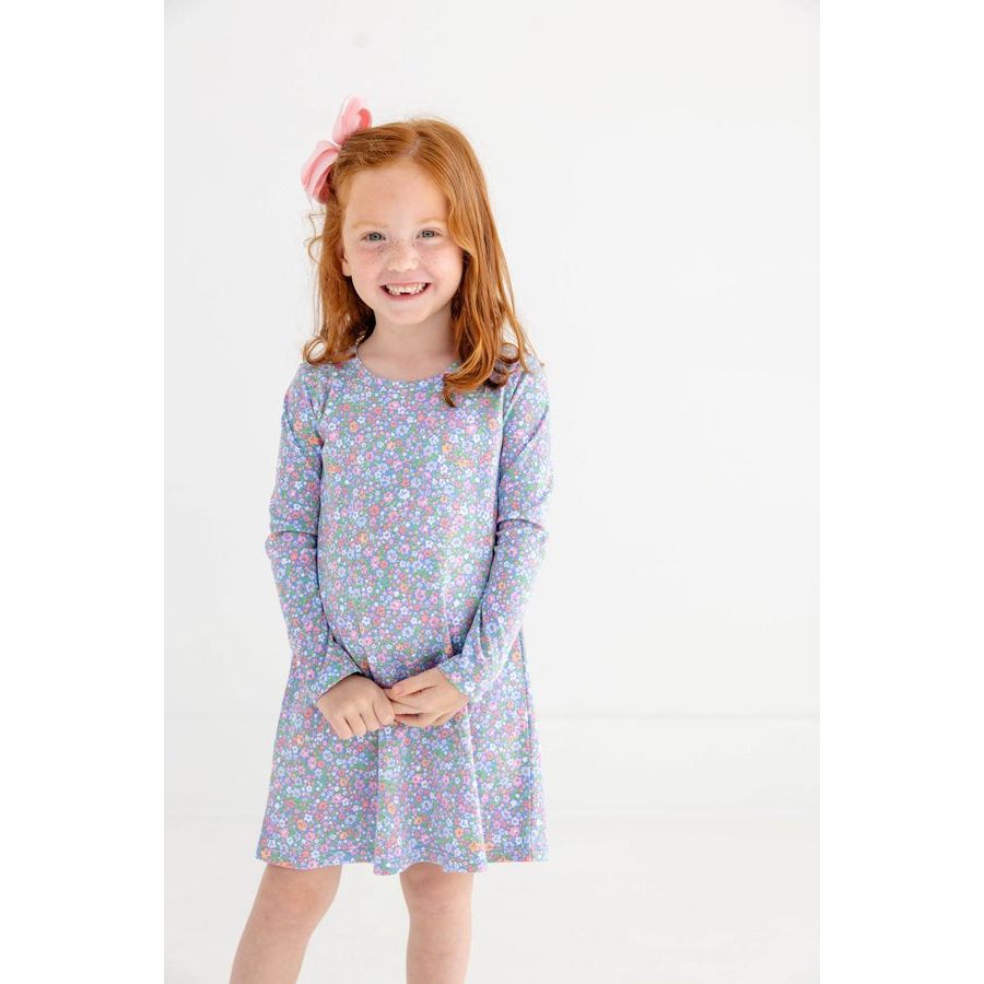 Long Sleeve Polly Play Dress- Mountain Brook Mini|12698