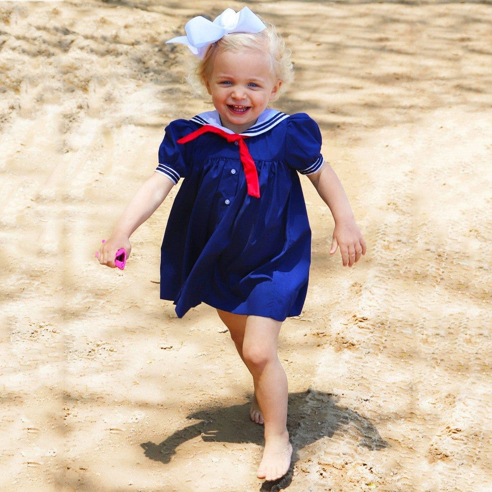 Navy Nautical Sailor Dress|13296