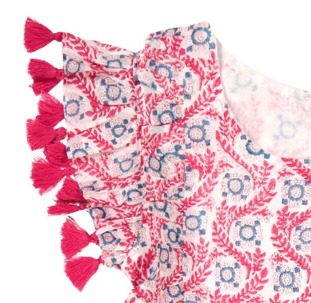 Sophie Tassel Dress- Jaipur Bloom|11769
