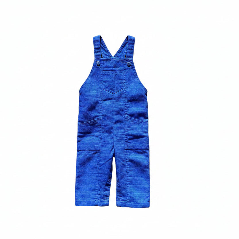Vintage French Blue Work Shirt Overalls|11818