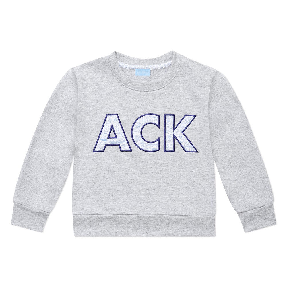 Nantucket Kids Crewneck Sweatshirt, Blue|10342