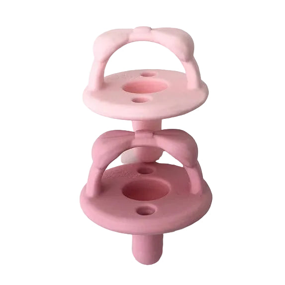 Silicon Soother- Pink Bow|13328