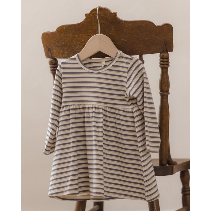 Long Sleeve Baby Dress - Vintage Stripe|12419