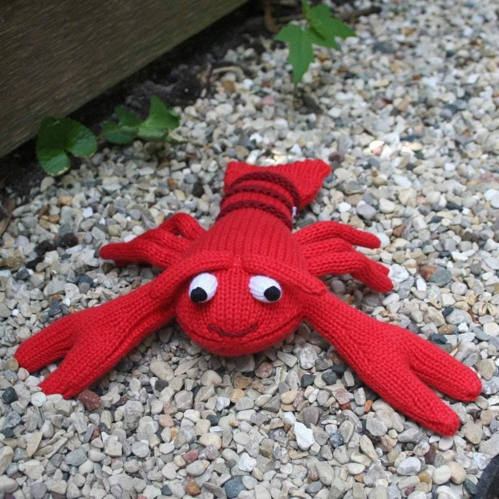Larry the Lobster Knit Rattle|13312
