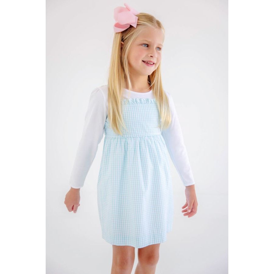 Long Sleeve Penny`s Play Onesie - Worth Ave White|12738