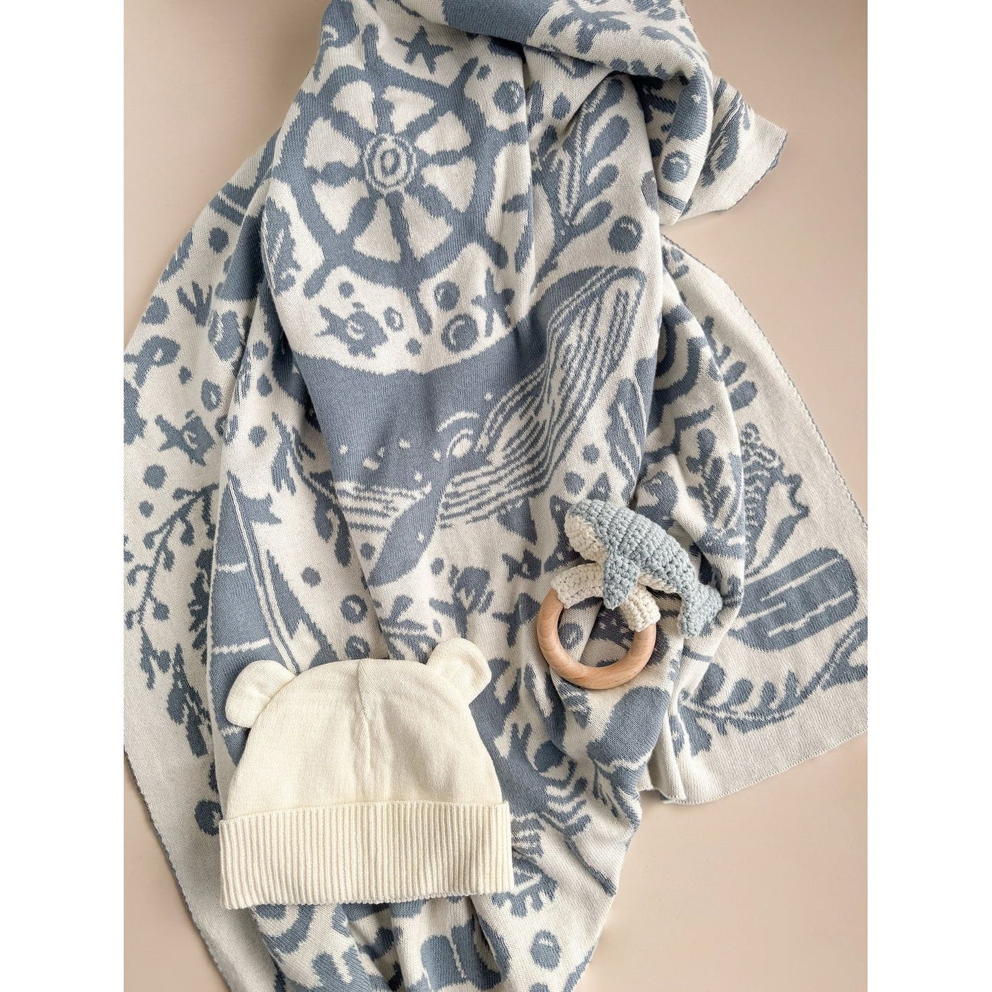 Cotton Baby Nautical Gift Set, Whale