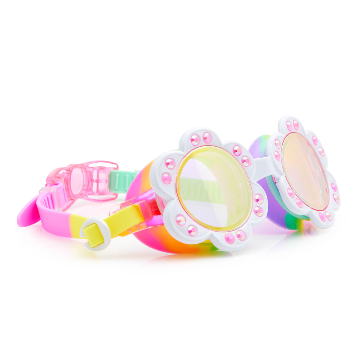 Dandi Flower Swim Goggles - Sunlit Sherry