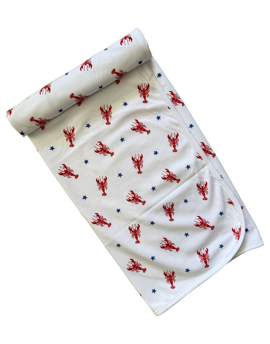 Lobsters + Stars Baby Blanket|10098