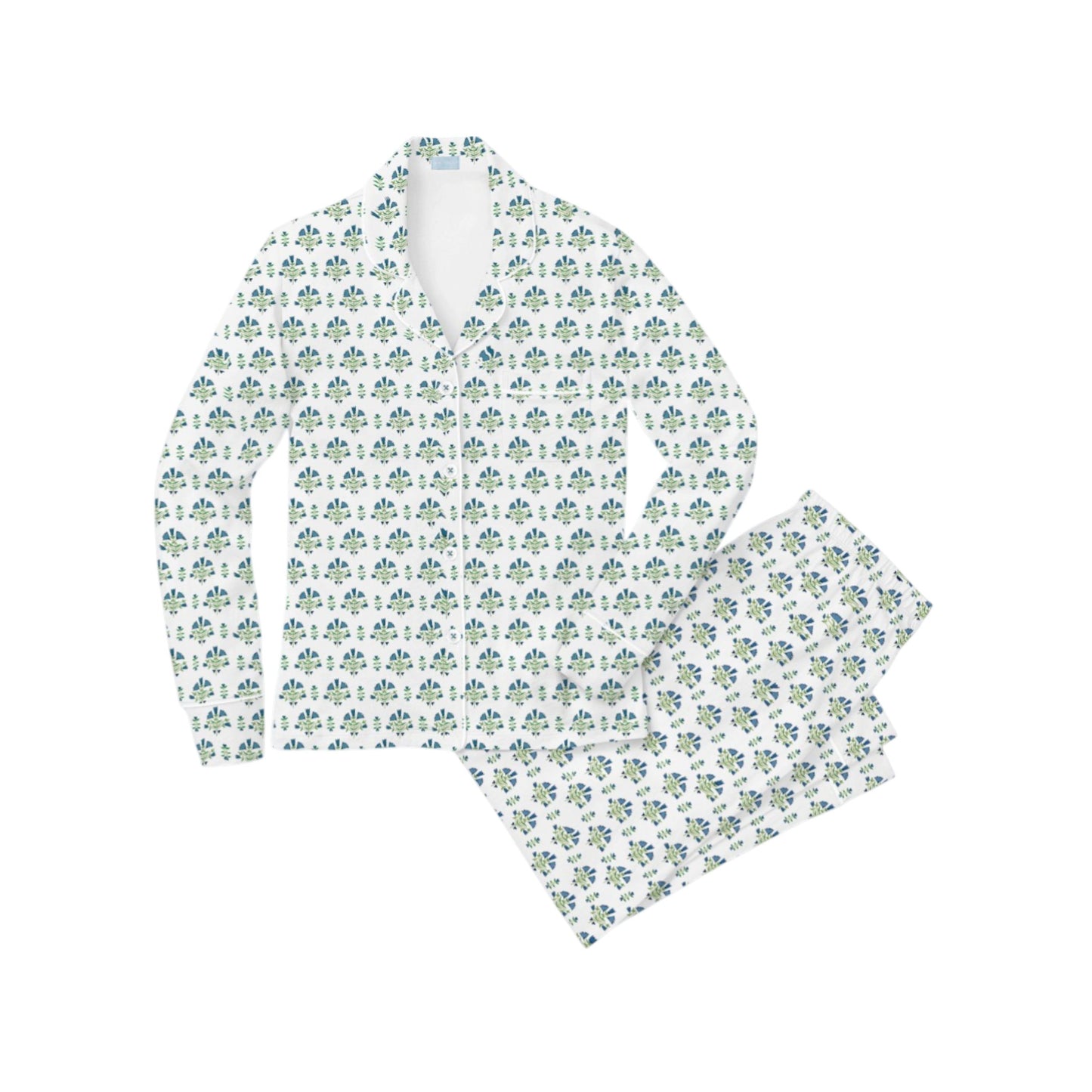Posy Floral Block Women’s Long Pajama Set