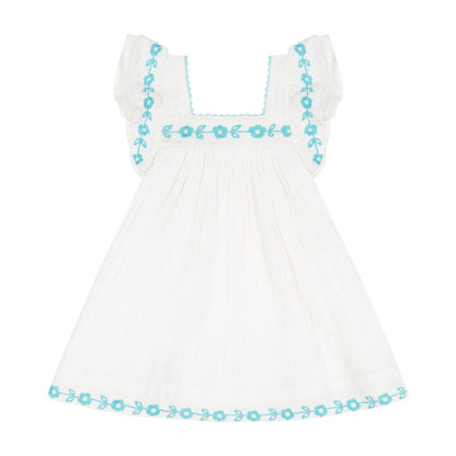 Serena Dress- Floral Embroidery