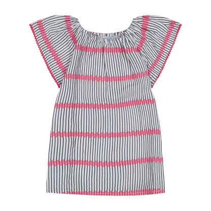 Mini Capucine Coverup- Marine Stripe|11735