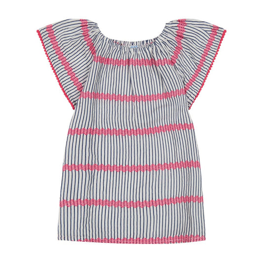 Mini Capucine Coverup- Marine Stripe|11735