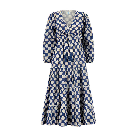 Odette Woman's Maxi Dress- Navy Shell