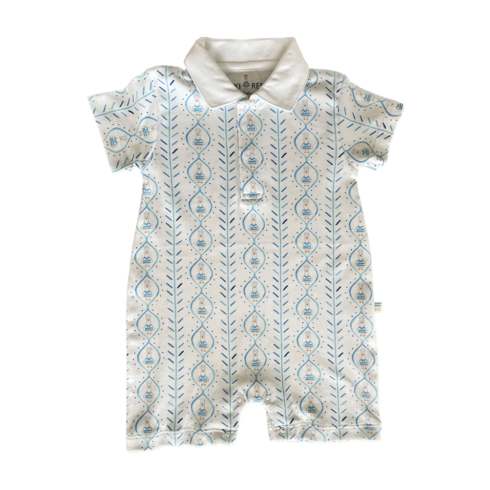 Sailor Seagull Collar Romper|4240