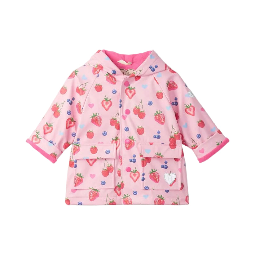 Summer Berries Snap Rain Coat|11190