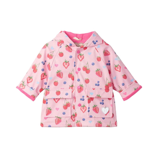 Summer Berries Snap Rain Coat|11190