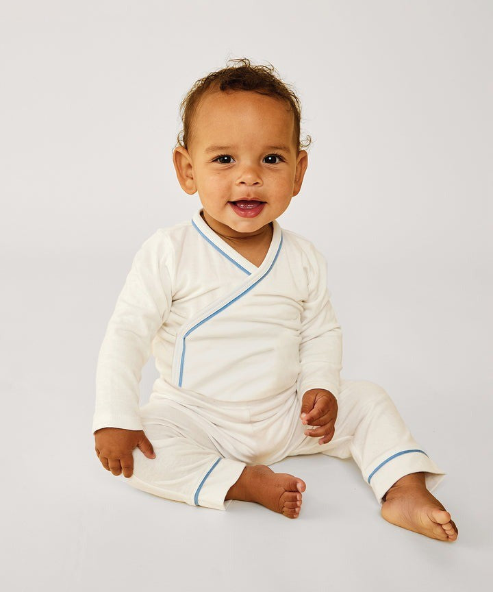 Crossbody One-Piece, Blue Piping|9447