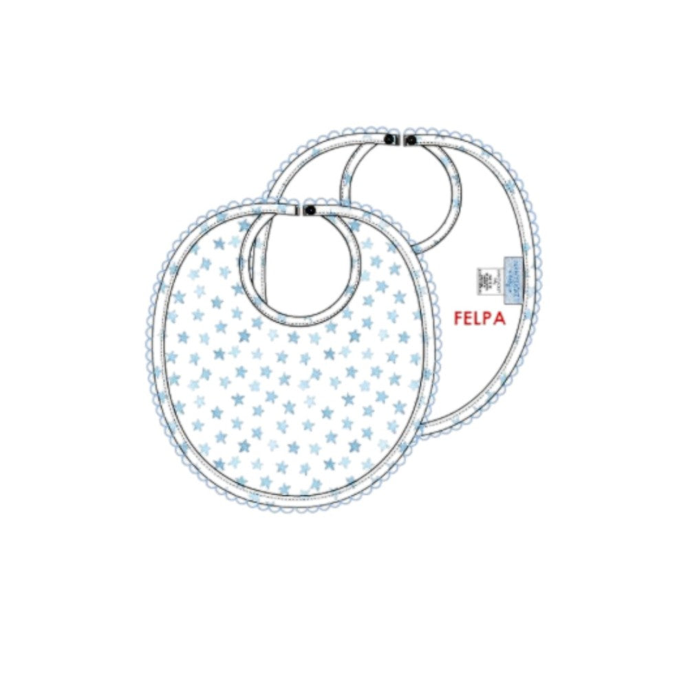 Little Stars Basics Bib-Ocean Blue|13190