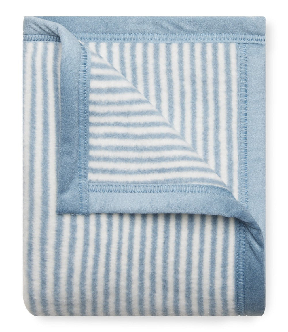 Sweet Pea Stripe Mini Blanket- Fog|13435