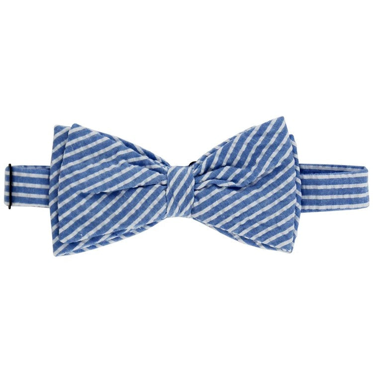 Johnny Bow Tie, Sailor Blue Seersucker|11530