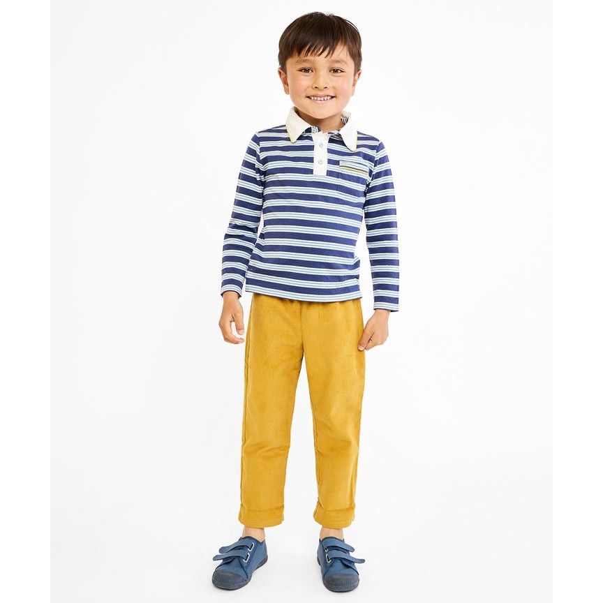 Parker Polo, Navy Twin Stripe|9372